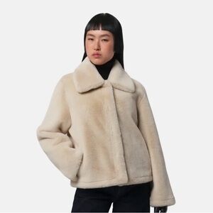 Apparis Cream Teddy Jacket